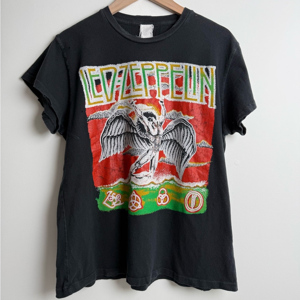 MadeWorn Led Zeppelin Tee – Black – Size S – Made in USA